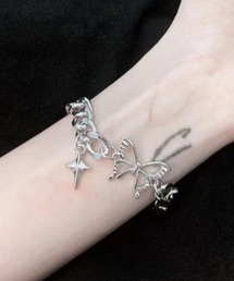 MASHIRO（マシロ）の「【MASHIRO】バタフライスターダストチェーンブレスレット/Y2K（MA）（ブレスレット）」