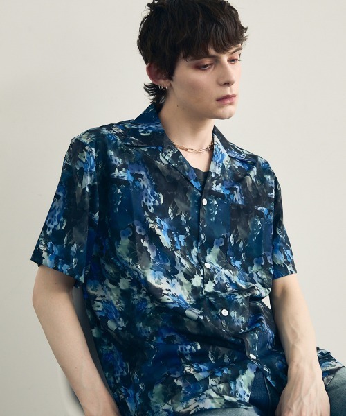 Shoowtime(ショウタイム)の「Flower Pattern Short Sleeve Shirt / フラワーパターンショートスリーブシャツ(シャツ/ブラウス・メンズ・その他1/その他2/その他3/その他4/その他5/その他6/その他7/その他8/その他9/その他11/その他10/その他13/その他12/その他14・MEDIUM/LARGE/X-LARGE)」の5枚目の写真