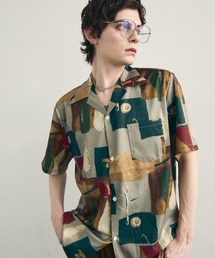Flower Pattern Short Sleeve Shirt / フラワーパターンショートスリーブシャツ