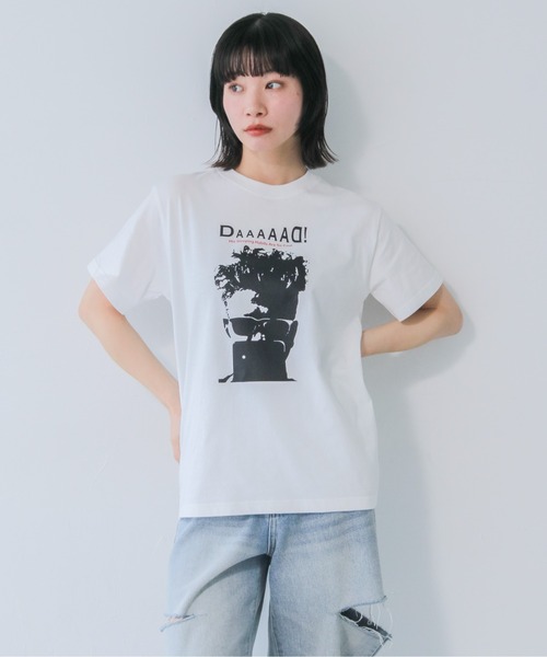 UNIT CHEST(ユニットチェスト)の「【UNIT CHEST】unique unisex T-shirt VTFAコラボT ”DAD!” by CHIKA TOYAMA(Tシャツ/カットソー・レディース・ホワイト/ブラック・S/L/M)」の2枚目の写真