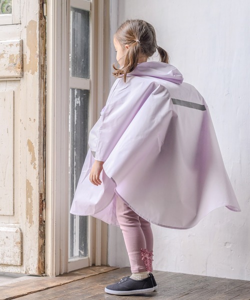 チュールコサージュレインポンチョ（レインコート/ポンチョ