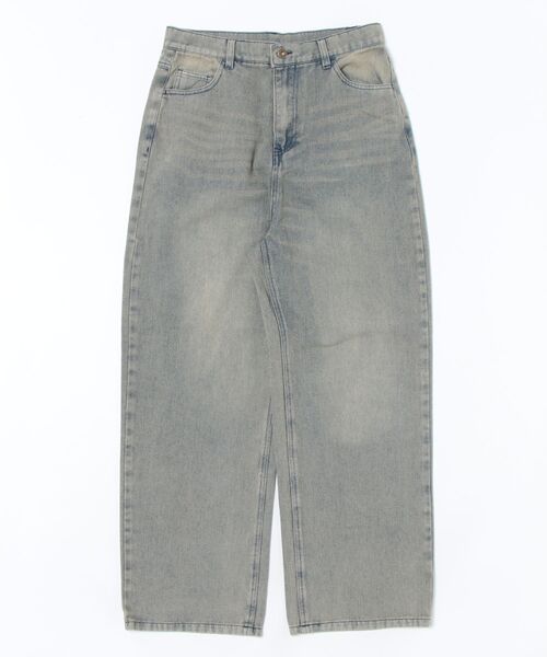 Salong hameu（サロン ハミュー）の「12ozオーバーダイデニムワイドパンツ メンズ レディース ユニセックス（デニムパンツ・メンズ・ブルー/ネイビー系/チャコール/ブラック系/ネイビー系2/ブルー系その他・M/L/LL）」の17枚目の写真