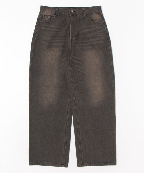 Salong hameu（サロン ハミュー）の「12ozオーバーダイデニムワイドパンツ メンズ レディース ユニセックス（デニムパンツ・メンズ・ブルー/ネイビー系/チャコール/ブラック系/ネイビー系2/ブルー系その他・M/L/LL）」の15枚目の写真