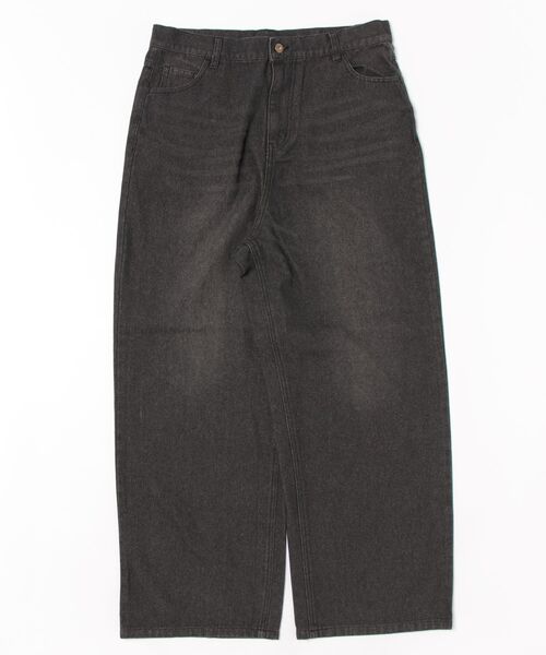 Salong hameu（サロン ハミュー）の「12ozオーバーダイデニムワイドパンツ メンズ レディース ユニセックス（デニムパンツ・メンズ・ブルー/ネイビー系/チャコール/ブラック系/ネイビー系2/ブルー系その他・M/L/LL）」の14枚目の写真