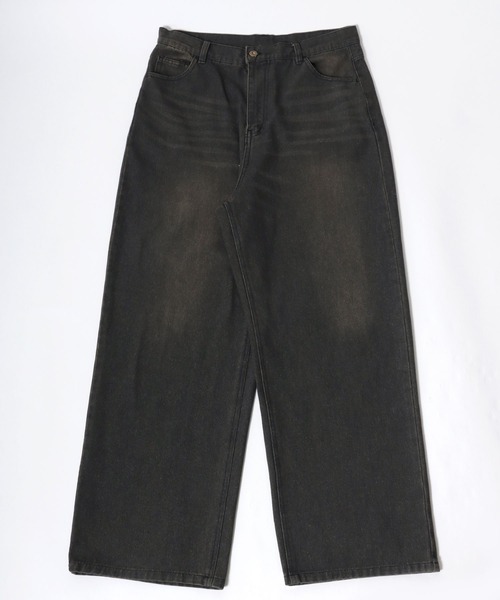 Salong hameu（サロン ハミュー）の「12ozオーバーダイデニムワイドパンツ メンズ レディース ユニセックス（デニムパンツ・メンズ・ブルー/ネイビー系/チャコール/ブラック系/ネイビー系2/ブルー系その他・M/L/LL）」の22枚目の写真