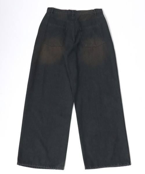 Salong hameu（サロン ハミュー）の「12ozオーバーダイデニムワイドパンツ メンズ レディース ユニセックス（デニムパンツ・メンズ・ブルー/ネイビー系/チャコール/ブラック系/ネイビー系2/ブルー系その他・M/L/LL）」の11枚目の写真