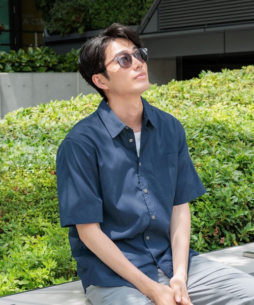 セール】イージーケアリネンシャツ/半袖/319926（シャツ/ブラウス