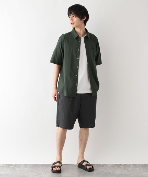 セール】イージーケアリネンシャツ/半袖/319926（シャツ/ブラウス