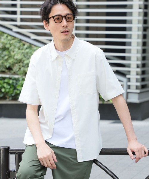 セール】イージーケアリネンシャツ/半袖/319926（シャツ/ブラウス