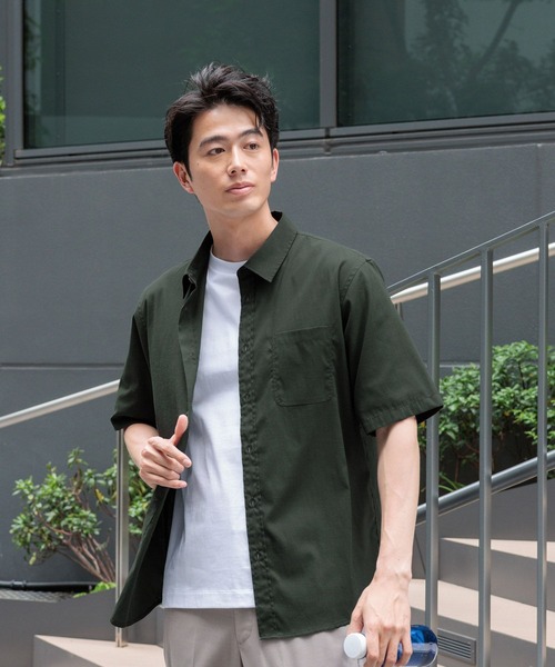 セール】イージーケアリネンシャツ/半袖/319926（シャツ/ブラウス