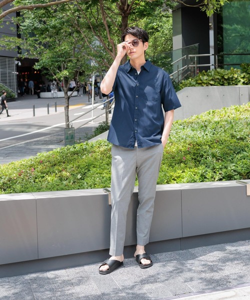 セール】イージーケアリネンシャツ/半袖/319926（シャツ/ブラウス