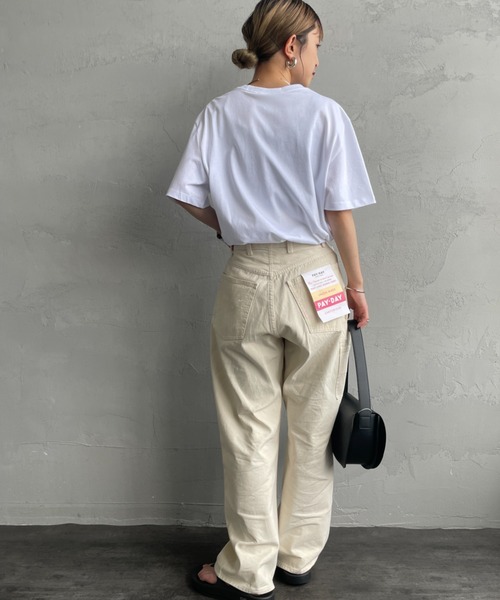 Calvin Klein（カルバン・クライン）の「[Calvin Klein/カルバンクライン] モノグラムロゴ プリントTシャツ（Tシャツ/カットソー・レディース・ホワイト/ブラック・XS/S/M/L）」の8枚目の写真