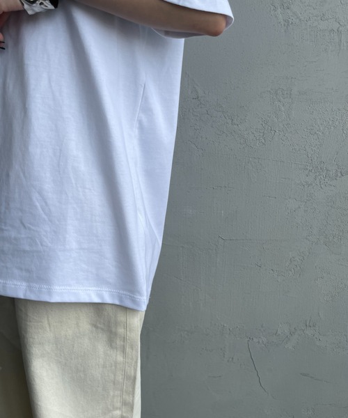 Calvin Klein（カルバン・クライン）の「[Calvin Klein/カルバンクライン] モノグラムロゴ プリントTシャツ（Tシャツ/カットソー・レディース・ホワイト/ブラック・XS/S/M/L）」の13枚目の写真
