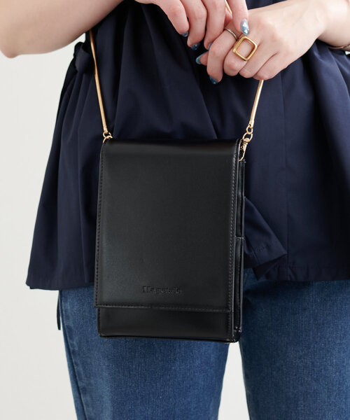 natural couture（ナチュラルクチュール）の「ミラーインショルダーバッグ（ショルダーバッグ・レディース・アイボリー/ブラック/ベージュ・FREE）」の8枚目の写真