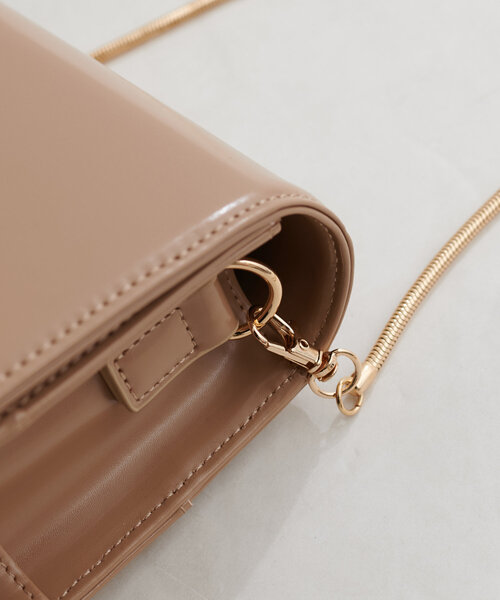 natural couture（ナチュラルクチュール）の「ミラーインショルダーバッグ（ショルダーバッグ・レディース・アイボリー/ブラック/ベージュ・FREE）」の21枚目の写真