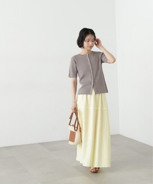 新品-N. NaturalBeautyBasic*切替ギャザースカートアイボリー 切替ギャザースカート | N. Natural Beauty Basic*（エヌ