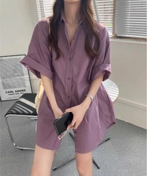 ルーズシルエット オーバーサイズシャツ