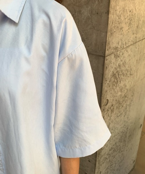 Teem Store(チームストア)の「ルーズシルエット オーバーサイズシャツ(シャツ/ブラウス・レディース・ブルー/パープル・M/L)」の17枚目の写真