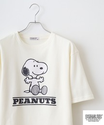 PEANUTS 接触冷感ビッグシルエット半袖Tシャツ