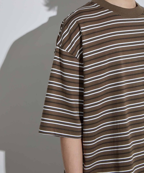 トップス TECH DRAWSTRING MULTI BORDER L/S TEE DAIWA PIER39 TECH DRAWSTRING MULTI BORDER L/S TEE