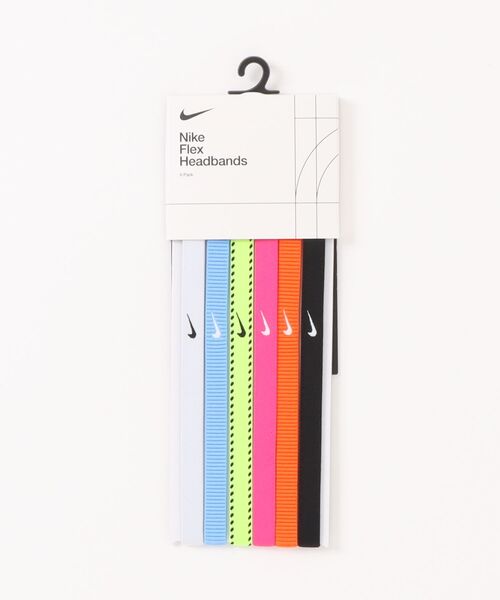 NIKE(ナイキ)の「《NIKEアパレル》フレックスCLヘッドバンド6ホンパック(ヘアバンド・メンズ・ホワイト×ブラック/ホワイト系その他/ブルー系その他/イエロー系その他/ピンク系その他・フリー)」の4枚目の写真