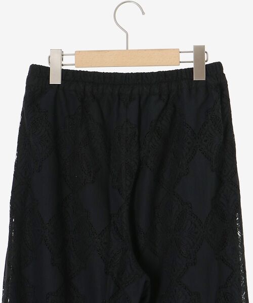 le.coeur blanc（ルクールブラン）の「《手洗い可能》パッチワーク風レースイージーパンツ（その他パンツ・レディース・オフホワイト/ブラック・38）」の10枚目の写真