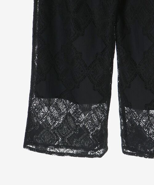 le.coeur blanc（ルクールブラン）の「《手洗い可能》パッチワーク風レースイージーパンツ（その他パンツ・レディース・オフホワイト/ブラック・38）」の11枚目の写真