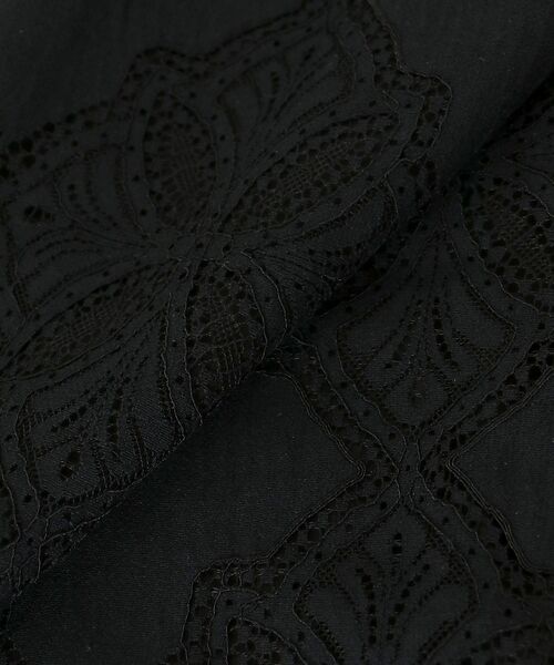 le.coeur blanc（ルクールブラン）の「《手洗い可能》パッチワーク風レースイージーパンツ（その他パンツ・レディース・オフホワイト/ブラック・38）」の13枚目の写真