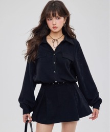 ワンピース dalla - off shoulder pleats one-piece off shoulder pleats one-piece DL1071