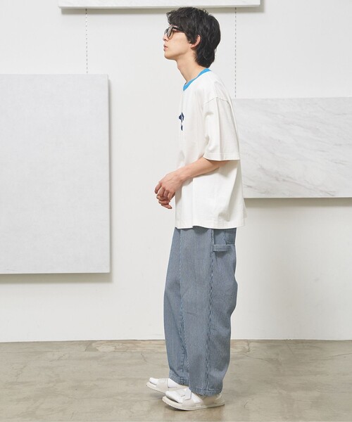 J.PRESS YORK STREET（ジェイプレスヨークストリート）の「【UNISEX】YALEアーチロゴ Tシャツ（Tシャツ/カットソー・メンズ・ホワイト系/ネイビー系/イエロー系・SMALL/MEDIUM/LARGE）」の5枚目の写真