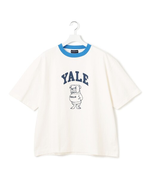 J.PRESS YORK STREET（ジェイプレスヨークストリート）の「【UNISEX】YALEアーチロゴ Tシャツ（Tシャツ/カットソー・メンズ・ホワイト系/ネイビー系/イエロー系・SMALL/MEDIUM/LARGE）」の9枚目の写真