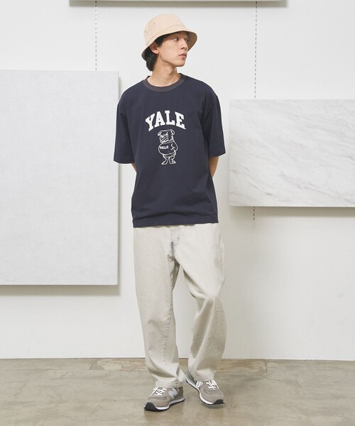 J.PRESS YORK STREET（ジェイプレスヨークストリート）の「【UNISEX】YALEアーチロゴ Tシャツ（Tシャツ/カットソー・メンズ・ホワイト系/ネイビー系/イエロー系・SMALL/MEDIUM/LARGE）」の10枚目の写真