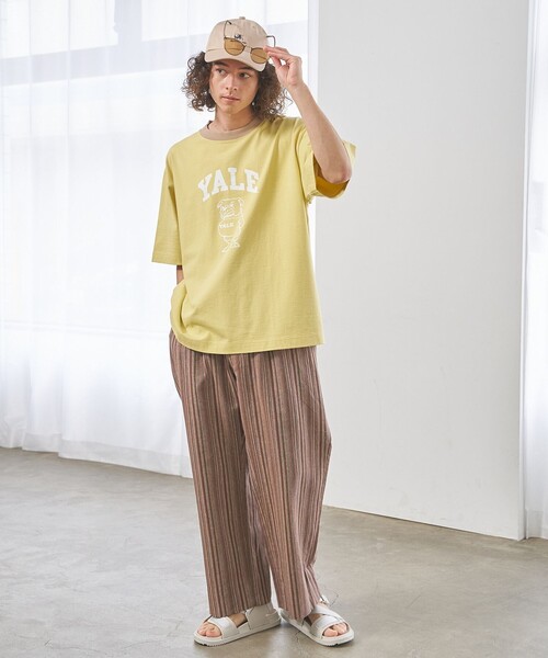 J.PRESS YORK STREET（ジェイプレスヨークストリート）の「【UNISEX】YALEアーチロゴ Tシャツ（Tシャツ/カットソー・メンズ・ホワイト系/ネイビー系/イエロー系・SMALL/MEDIUM/LARGE）」の14枚目の写真