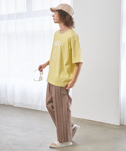 J.PRESS YORK STREET（ジェイプレスヨークストリート）の「【UNISEX】YALEアーチロゴ Tシャツ（Tシャツ/カットソー・メンズ・ホワイト系/ネイビー系/イエロー系・SMALL/MEDIUM/LARGE）」の15枚目の写真