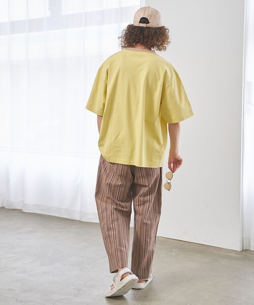 J.PRESS YORK STREET（ジェイプレスヨークストリート）の「【UNISEX】YALEアーチロゴ Tシャツ（Tシャツ/カットソー・メンズ・ホワイト系/ネイビー系/イエロー系・SMALL/MEDIUM/LARGE）」の16枚目の写真