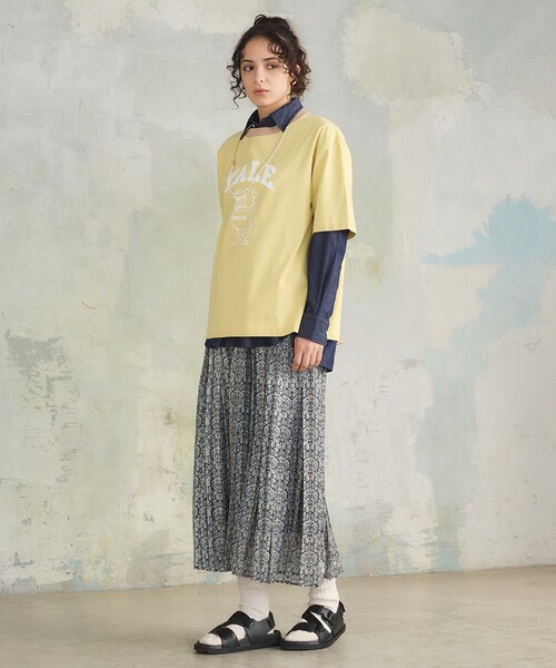 J.PRESS YORK STREET（ジェイプレスヨークストリート）の「【UNISEX】YALEアーチロゴ Tシャツ（Tシャツ/カットソー・メンズ・ホワイト系/ネイビー系/イエロー系・SMALL/MEDIUM/LARGE）」の18枚目の写真