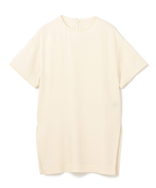uncrave(アンクレイヴ)の「ドレープツイル Tブラウス(Tシャツ/カットソー・レディース・アイボリー系/ダルブルー系1・F)」の15枚目の写真