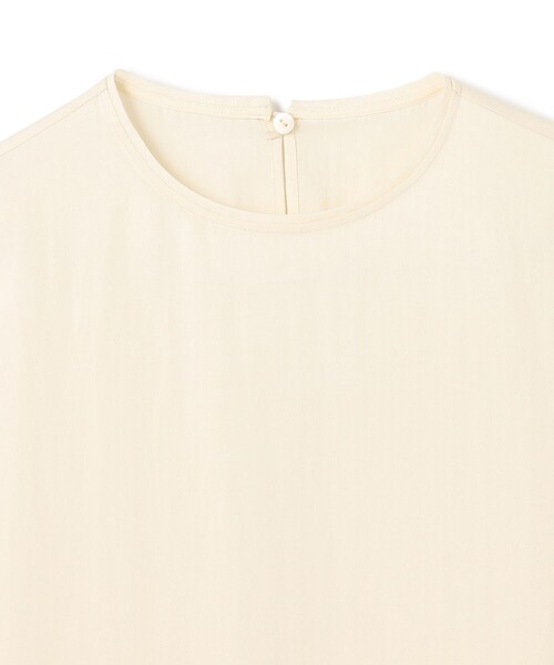 uncrave(アンクレイヴ)の「ドレープツイル Tブラウス(Tシャツ/カットソー・レディース・アイボリー系/ダルブルー系1・F)」の5枚目の写真