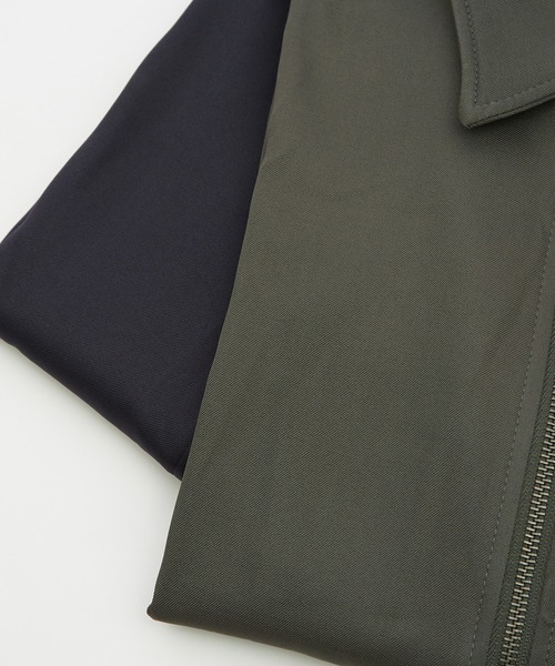 Crownor(クラウノアー)の「ダブルジッパー 半袖シャツ(シャツ/ブラウス・メンズ・カーキ/ネイビー・LARGE/MEDIUM)」の3枚目の写真