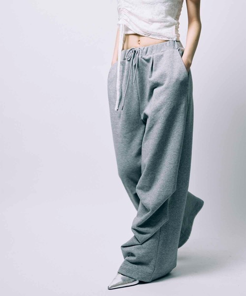 セール】【led.tokyo】TUCK SWEAT PANTS/タックスウェットパンツ