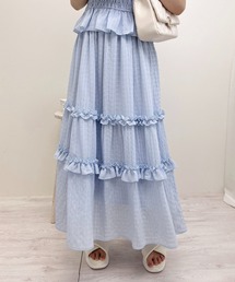 INGNI | シアーフリルティアードスカート(セットアップ対応)(スカート)