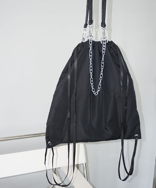 chuclla（チュクラ）の「チェーンアクセント 2wayバッグ cha25s033（ショルダーバッグ・レディース・ブラック・FREE）」の5枚目の写真