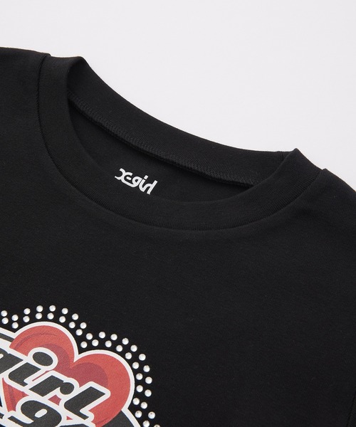 PLANET HEART LOGO S/S BABY TEE（Tシャツ/カットソー）｜X-girl