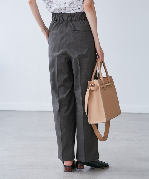 ROPE' PICNIC(ロペピクニック)の「【UVカット・接触冷感】タックチノワイドパンツ(チノパンツ・レディース・ベージュ/グレー・38/36)」の9枚目の写真