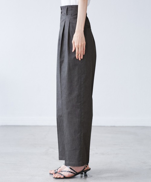 ROPE' PICNIC(ロペピクニック)の「【UVカット・接触冷感】タックチノワイドパンツ(チノパンツ・レディース・ベージュ/グレー・38/36)」の19枚目の写真