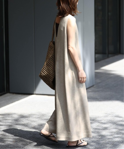 JOURNAL STANDARD relume（ジャーナルスタンダード　レリューム）の「《追加》【MULTI FUNC+】UVカット / 接触冷感 / ストレッチ オールインワン（つなぎ/オールインワン・レディース・ベージュ/カーキ・36/38）」の6枚目の写真