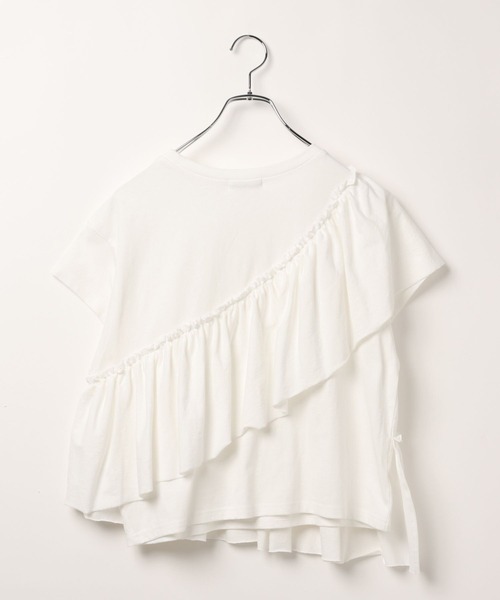 BAYFLOW（ベイフロー）の「[ヴィンテージライク]ピグメントフリルＴ（Tシャツ/カットソー・レディース・オフホワイト/ブラウン/チャコール・FREE）」の16枚目の写真
