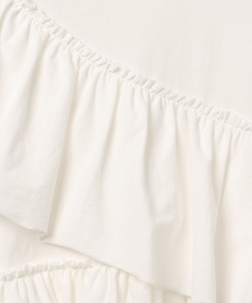 BAYFLOW（ベイフロー）の「[ヴィンテージライク]ピグメントフリルＴ（Tシャツ/カットソー・レディース・オフホワイト/ブラウン/チャコール・FREE）」の22枚目の写真