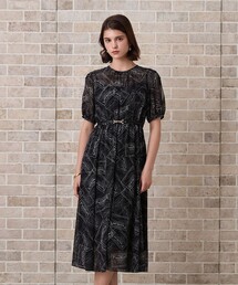 【新品未使用】ワンピース#アナイ#ANAYI ANAYI ドレス ダイヤエンブロイダリーフレア ワンピース