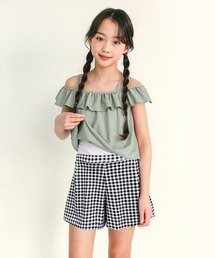 OSYAREVO（オシャレボ）の「キッズ オフショルダー フリル 水着 セットアップ（水着）」